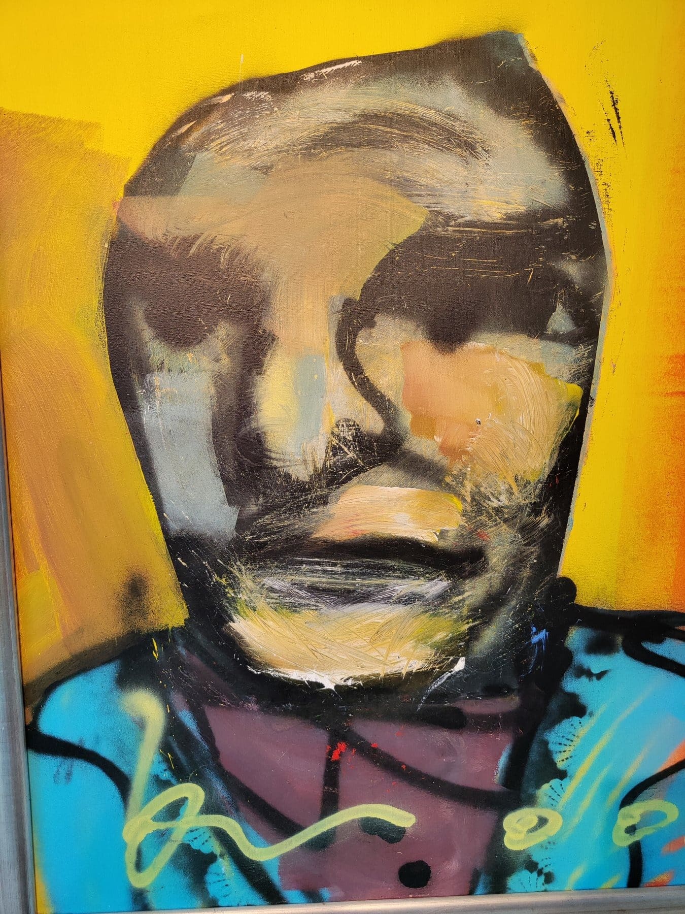 Herman Brood – Toch, peinture acrylique et aérosol sur toile, années 1990