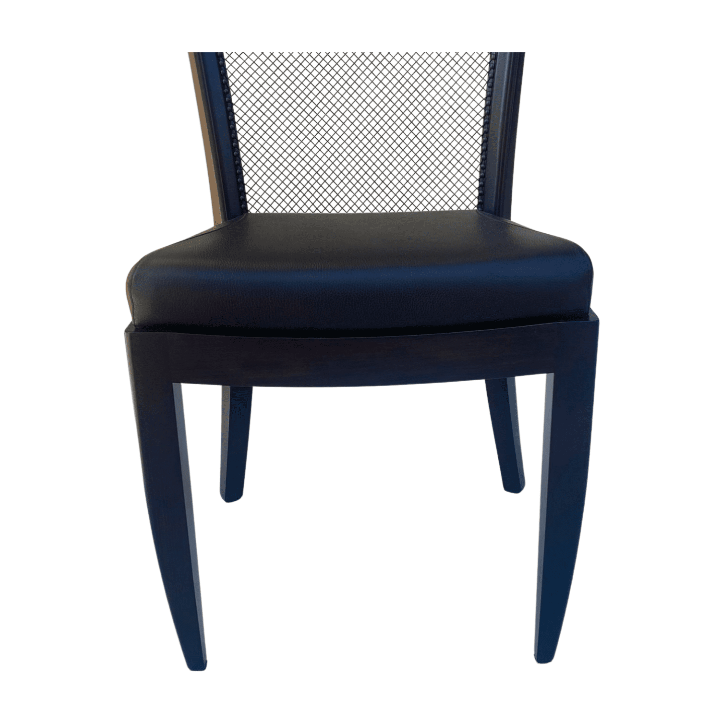 Paire de chaises Promemoria en cuir et acajou – Fait main à Côme (état exceptionnel)