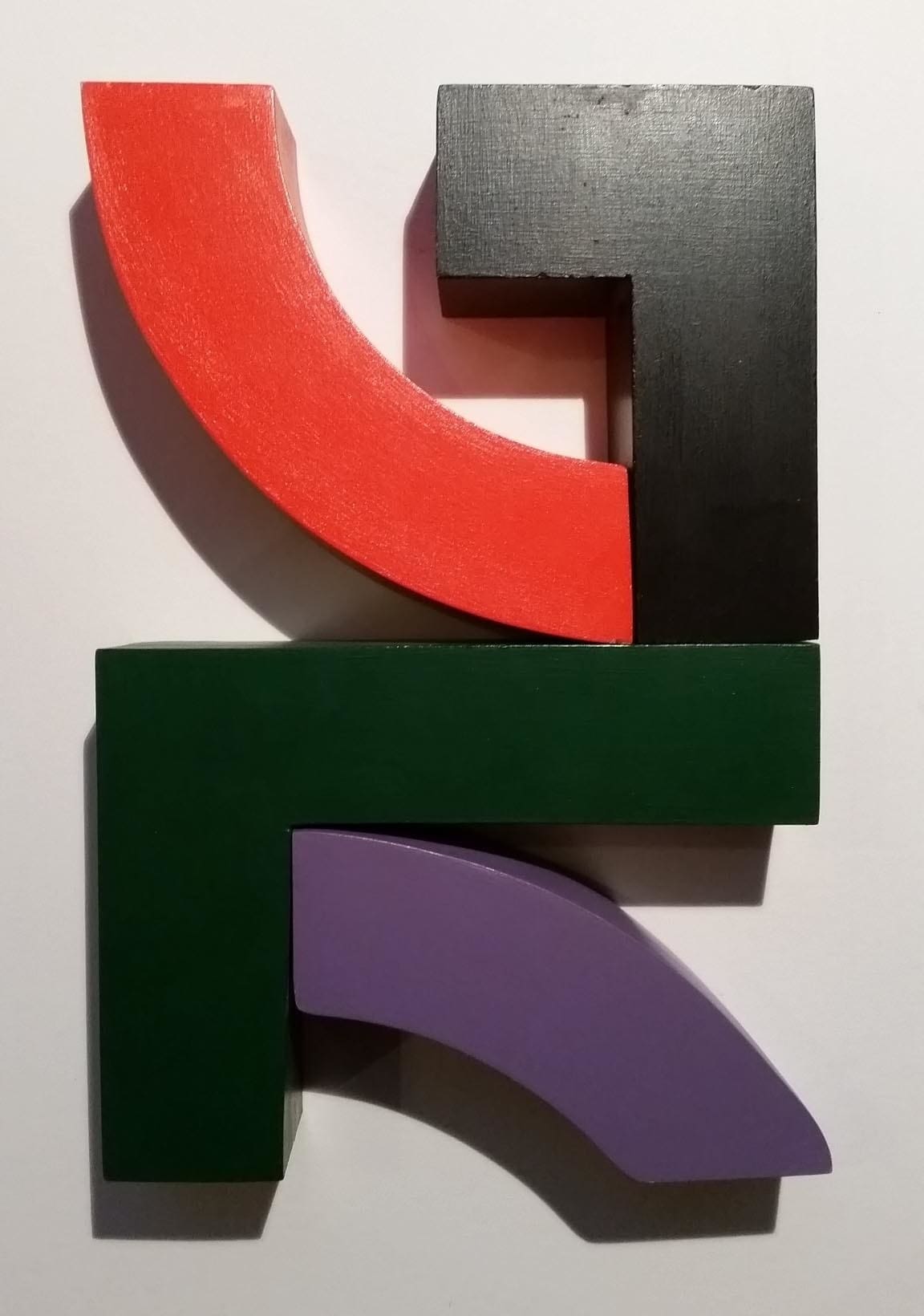 Sculpture Joël Froment S Alphabet en bois peint – 2003