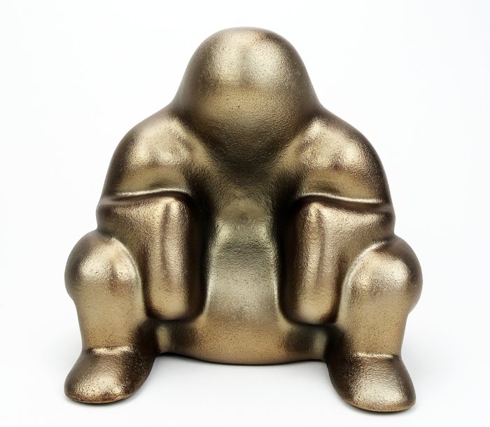 Alessi - Philippe Starck - Butée de porte - Dédé - Résine thermoplastique avec revêtement PVD, métal marron