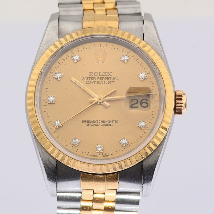 Rolex - Oyster Perpetual Datejust - Sans Prix de Réserve - 16233 - Homme - 1990-1999