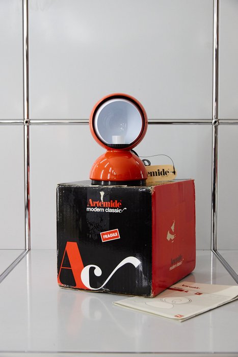 Artemide - Vico Magistretti - Lampe de table - Eclisse - Orange - Métal