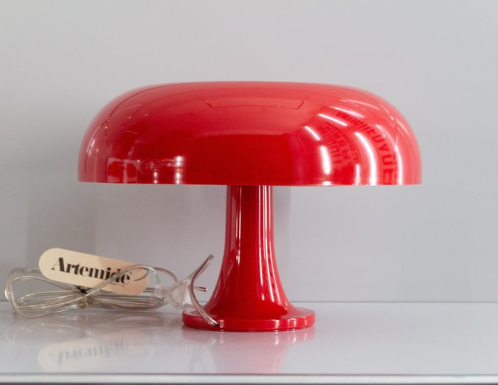 Artemide - Giancarlo Mattioli - Lampe de table - Nessino - Rouge - Polycarbonate