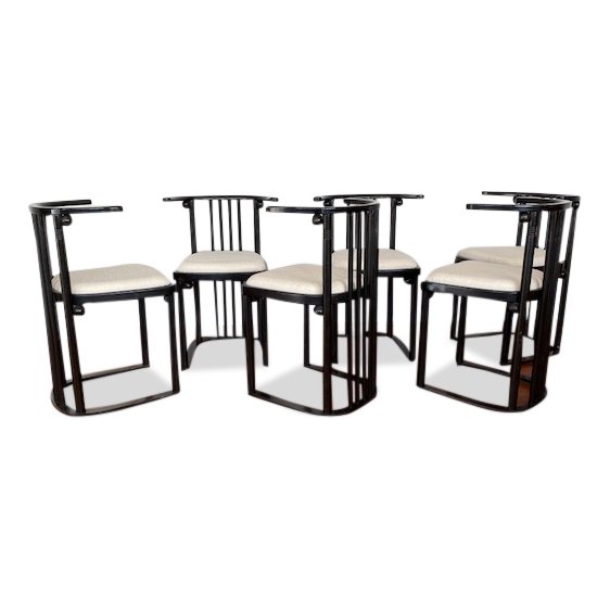 Wittmann Autriche - Josef Hoffmann - Chaise (6) - Bois - Chaise Fledermaus