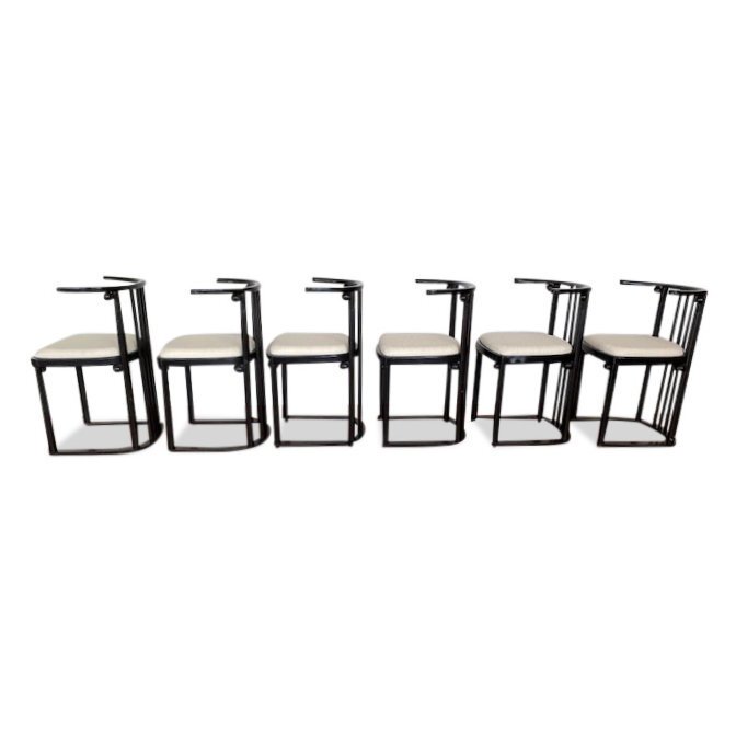 Wittmann Autriche - Josef Hoffmann - Chaise (6) - Bois - Chaise Fledermaus