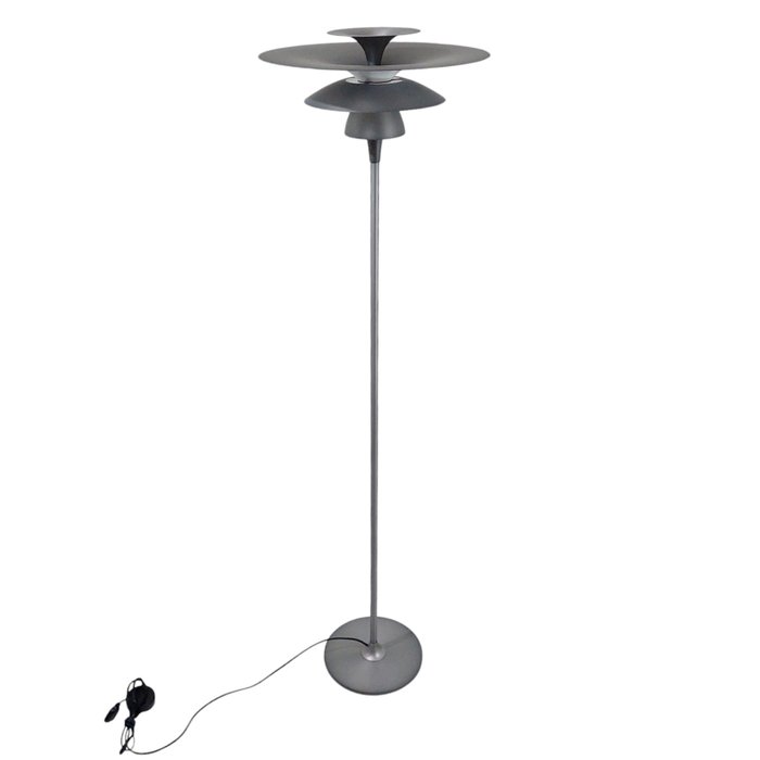 Belid - Joakim Fihn - Lampadaire - Picasso Ø38 - Gris Oxyde - Aluminium