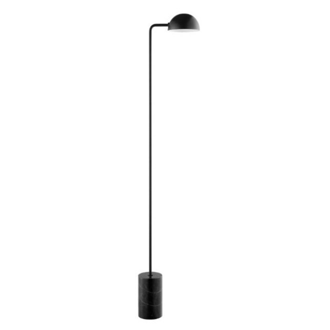Dyberg Larsen - Lampadaire - Marbre - Noir - Métal, Marbre noir - Pas de réserve