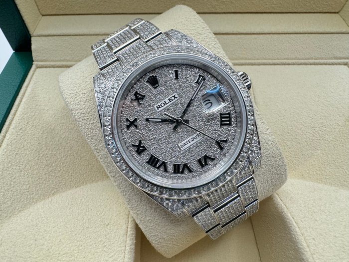 Rolex - Datejust 41mm “Iced Out” with Diamonds - 126300 - Homme - 2024