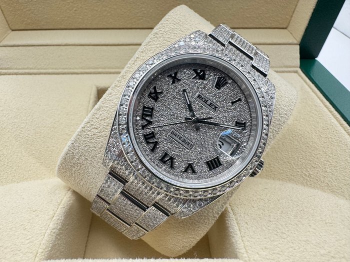 Rolex - Datejust 41mm “Iced Out” with Diamonds - 126300 - Homme - 2024