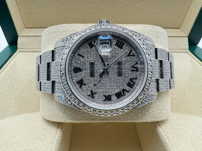 Rolex - Datejust 41mm “Iced Out” with Diamonds - 126300 - Homme - 2024