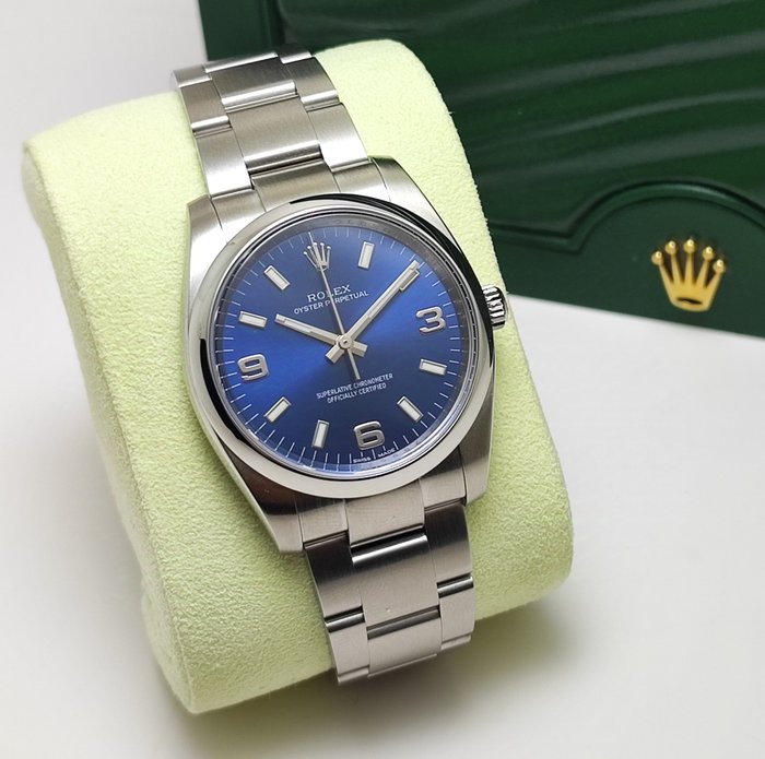 Rolex - Oyster Perpetual “Blue Dial” - Ref. 114200 - Homme - 2010-2020