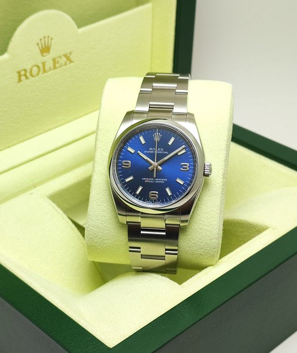 Rolex - Oyster Perpetual “Blue Dial” - Ref. 114200 - Homme - 2010-2020