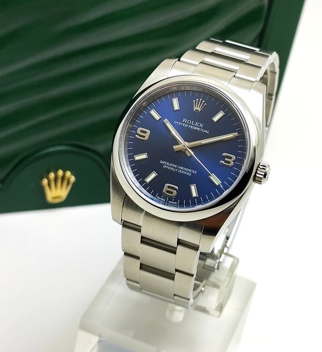 Rolex - Oyster Perpetual “Blue Dial” - Ref. 114200 - Homme - 2010-2020