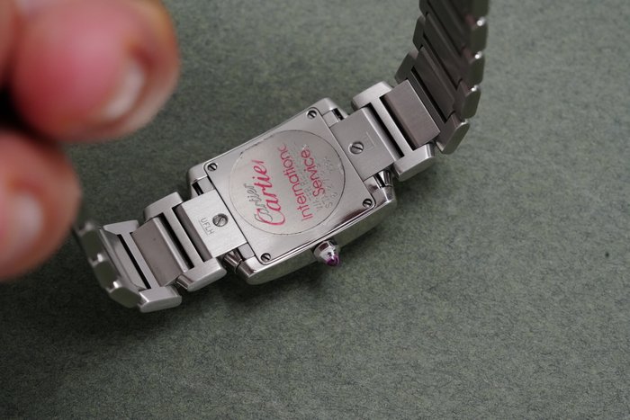 Cartier - Tank Française %27Raspberry Dial%27 Limited Edition - W51030Q3 - Femme - 2010-2020