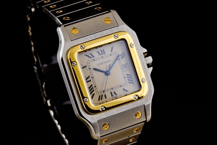 Cartier - Santos Galbee Gold/Steel 29mm Automatic - 2380 - Unisexe - 1990-1999