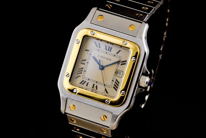 Cartier - Santos Galbee Gold/Steel 29mm Automatic - 2380 - Unisexe - 1990-1999