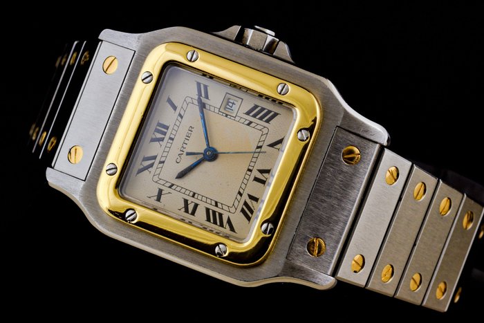 Cartier - Santos Galbee Gold/Steel 29mm Automatic - 2380 - Unisexe - 1990-1999