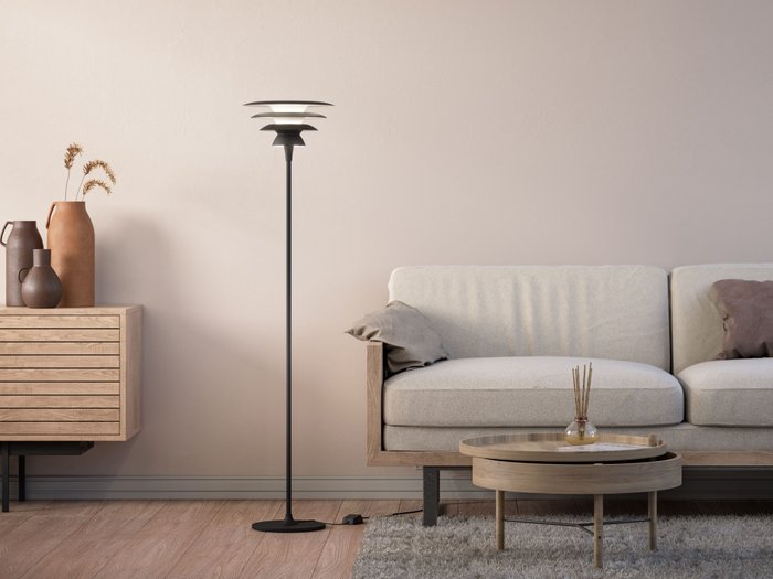 Belid - Joakim Fihn - Lampadaire - DaVinci - Noir mat - Métal