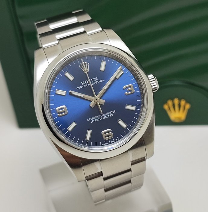Rolex - Oyster Perpetual “Blue Dial” - Ref. 114200 - Homme - 2010-2020
