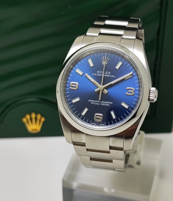 Rolex - Oyster Perpetual “Blue Dial” - Ref. 114200 - Homme - 2010-2020