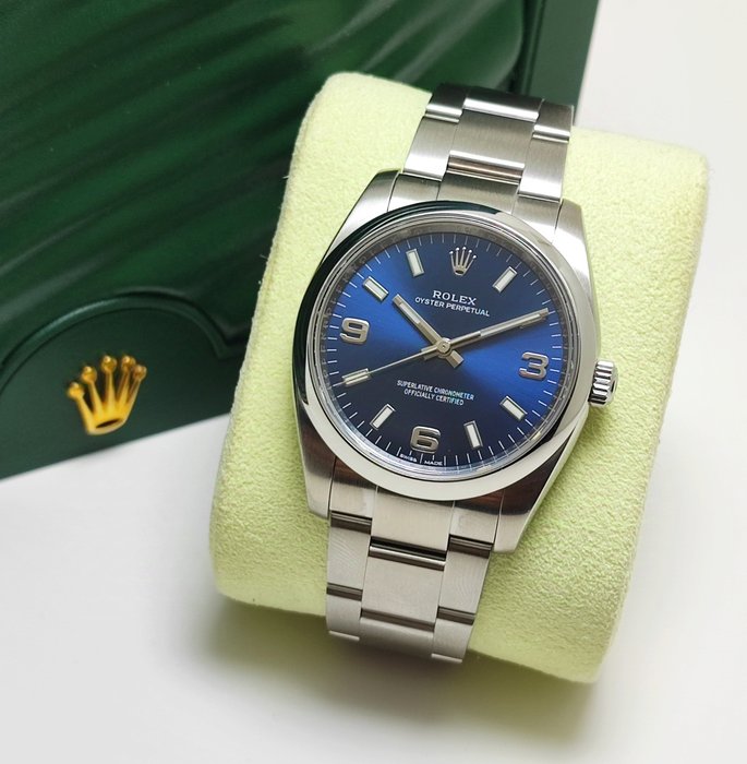 Rolex - Oyster Perpetual “Blue Dial” - Ref. 114200 - Homme - 2010-2020