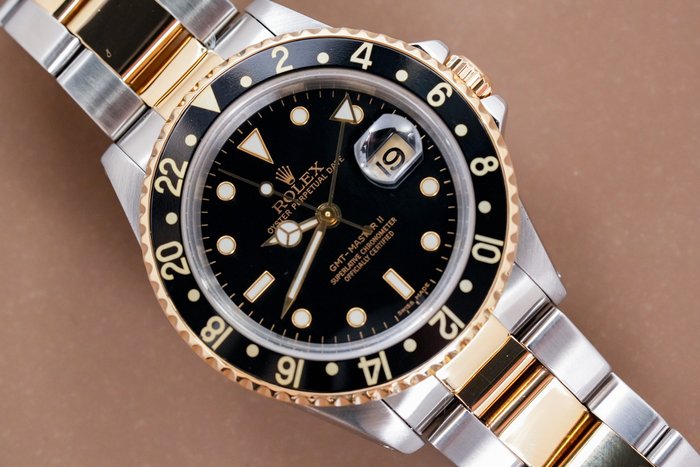 Rolex - GMT-Master II 18K Gold - Sans Prix de Réserve - 16713 - Homme - 1990-1999