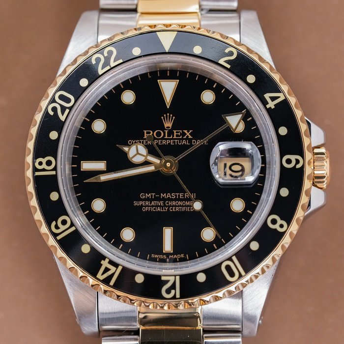Rolex - GMT-Master II 18K Gold - Sans Prix de Réserve - 16713 - Homme - 1990-1999