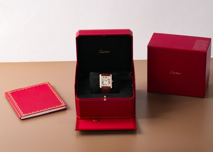 Cartier - Tank Louis Cartier XL 18k Rose Gold Diamond - WT200005 - Homme - 2010-2020