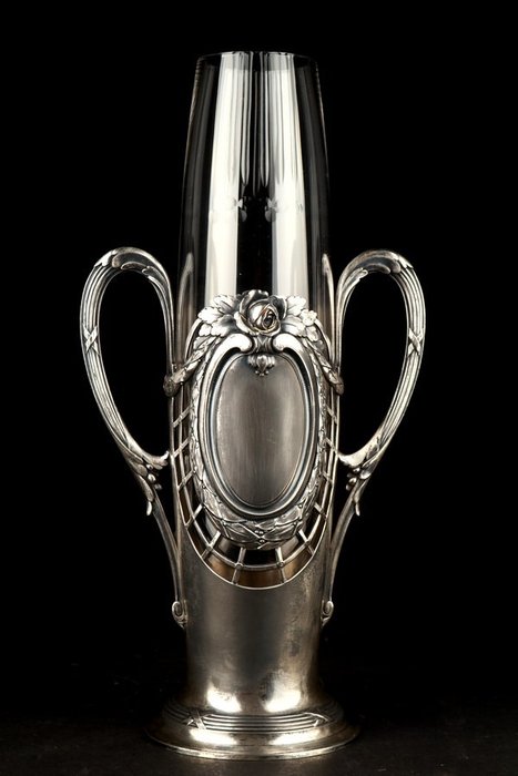 Quist - Vase - Plaqué(e) argent - Une paire de vases
