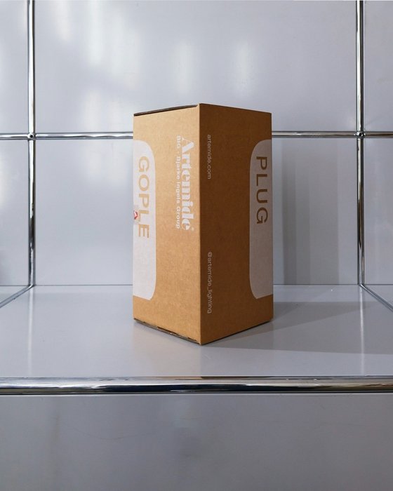 Artemide - BIG - Lampe de table - Gople Plug - Aluminium, Verre
