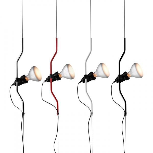 Flos - Pio Manzù, Achille Castiglioni - Lampe à suspendre - Parentesi Dimmable - Acier - CHOISISSEZ VOTRE COULEUR