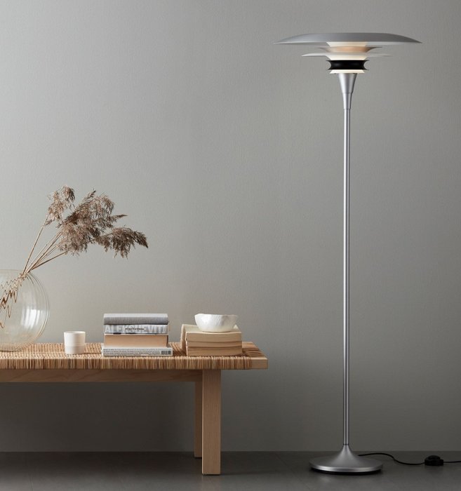 Belid - Joakim Fihn - Lampadaire - Diablo Ø50 - Grand - Alu Mat - Aluminium