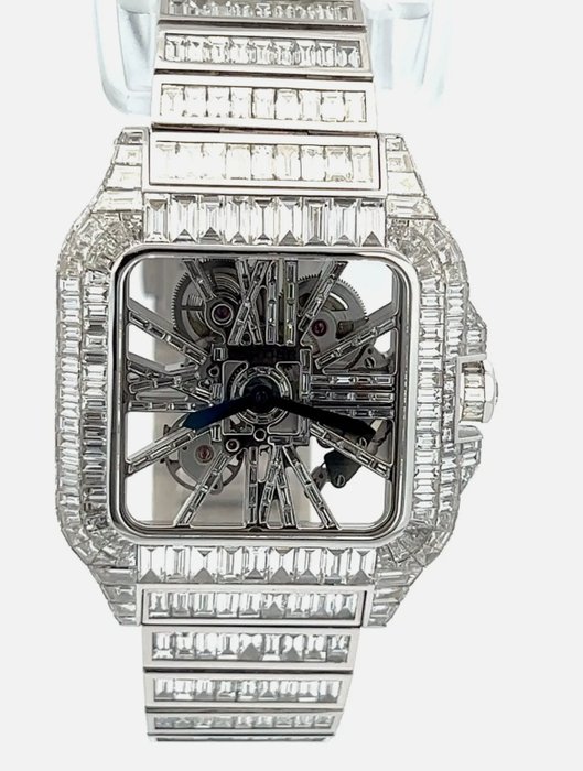 Cartier - Santos de Cartier %27Skeleton Diamonds%27 - Homme - 2020 et après