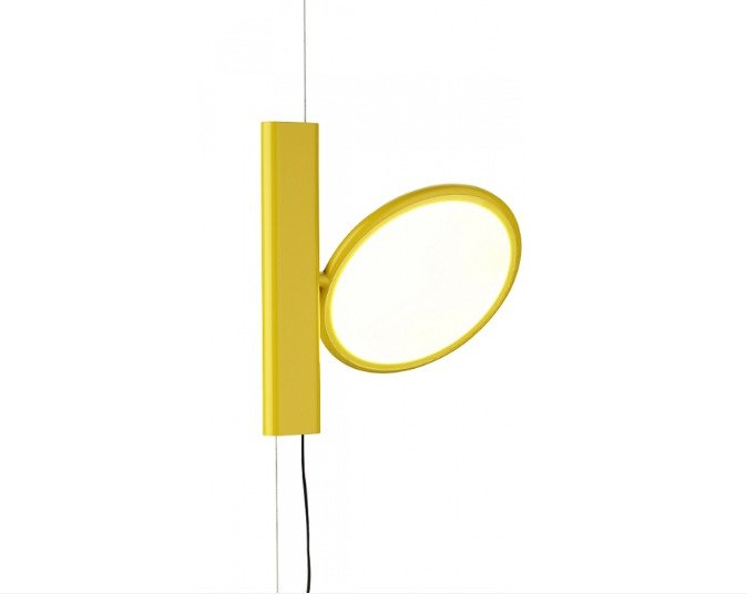 Flos - Konstantin Grcic - Lampe à suspendre - OK Jaune (abandonné) - Aluminium, Polyamide, fibre de verre