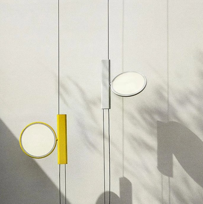Flos - Konstantin Grcic - Lampe à suspendre - OK Jaune (abandonné) - Aluminium, Polyamide, fibre de verre