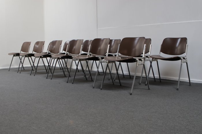 Castelli - Giancarlo Piretti - Chaise de salle à manger (12) - DSC - Acier, Aluminium, Plastique