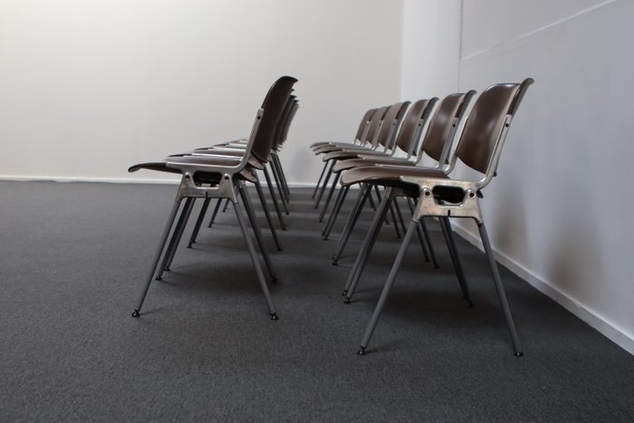 Castelli - Giancarlo Piretti - Chaise de salle à manger (12) - DSC - Acier, Aluminium, Plastique
