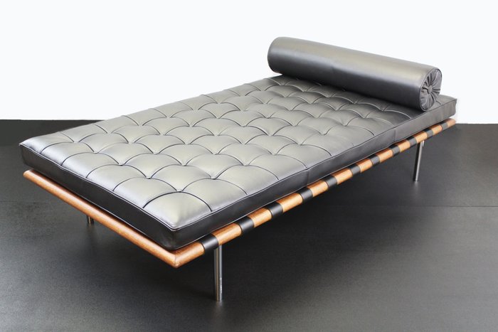 Knoll - Ludwig Mies van der Rohe - Canapé - Canapé-lit Barcelone - Bois, Cuir