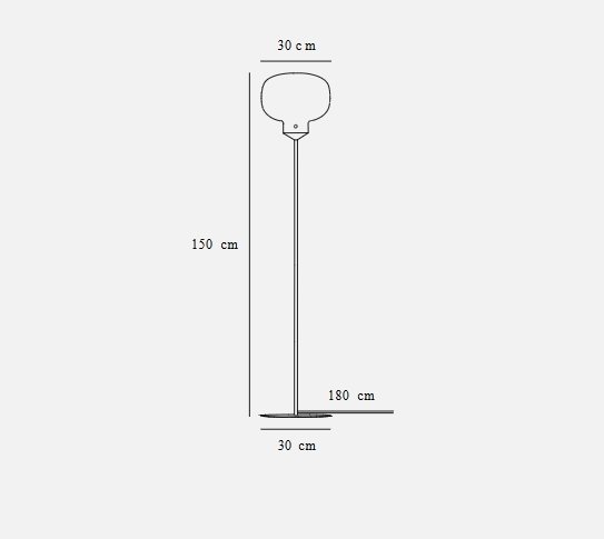 Nordlux - Bønnelycke - Lampadaire - Nordlux Raito lampadaire blanc/laiton - Métal, Verre