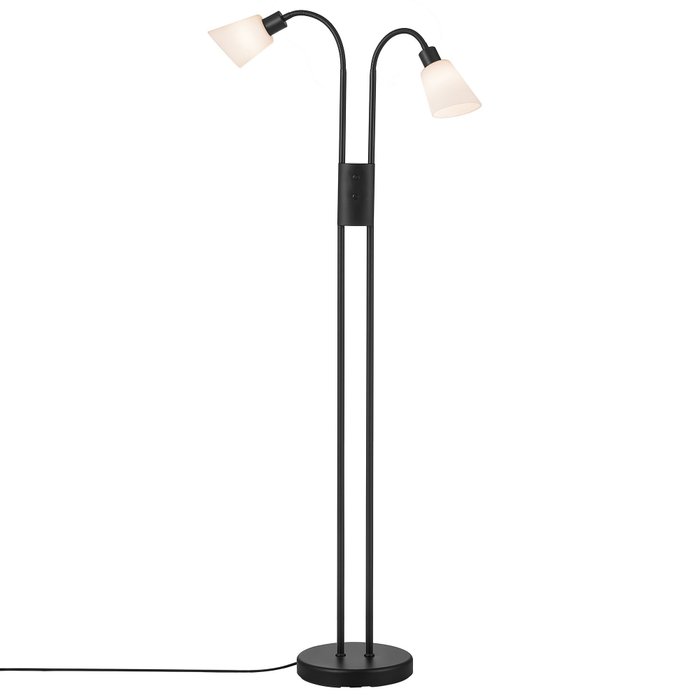 Nordlux - Lampadaire - Molli Double Floor Noir - Métal, Verre
