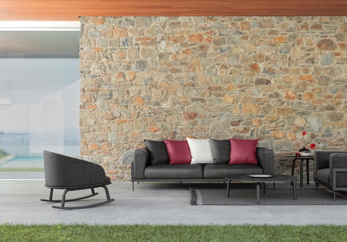 Talenti outdoor living - Marco Acerbis - Fauteuil - Chaise à bascule CleoSoft//Alu - 