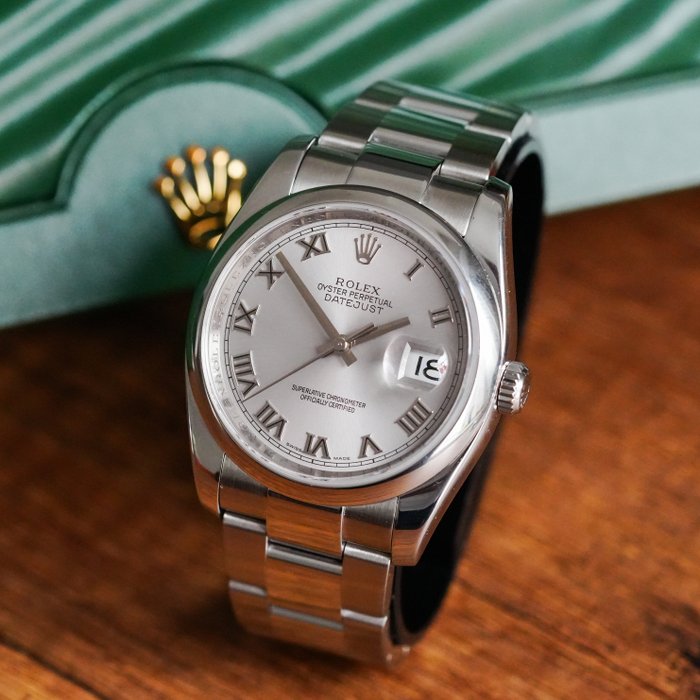 Rolex - Datejust 36 Grey Roman Dial - 116200 - Homme - 2000-2010