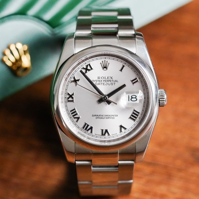 Rolex - Datejust 36 Grey Roman Dial - 116200 - Homme - 2000-2010