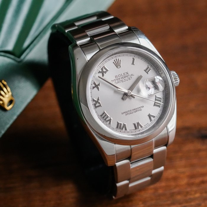 Rolex - Datejust 36 Grey Roman Dial - 116200 - Homme - 2000-2010