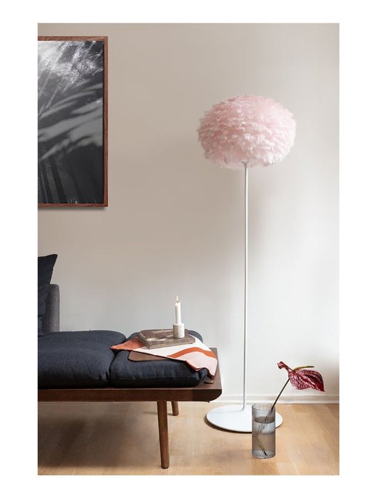 Umage - Soren Ravn Christensen - Lampadaire - Éos - Aluminium, Plumes d%27oie