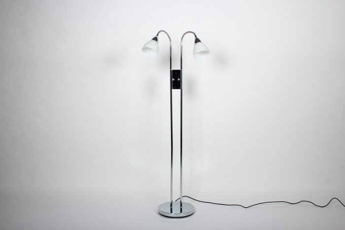 Nordlux - Lampadaire - Ray 2 spots - Chrome et blanc - Métal