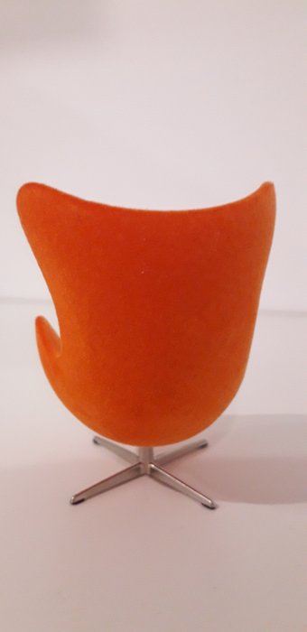 Minimii - Arne Jacobsen - Chaise - Fauteuil Lounge Oeuf Miniature - Acier, Polyuréthane