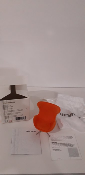 Minimii - Arne Jacobsen - Chaise - Fauteuil Lounge Oeuf Miniature - Acier, Polyuréthane
