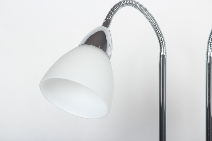 Nordlux - Lampadaire - Ray 2 spots - Chrome et blanc - Métal