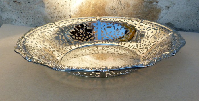 Alessi - Marcel Wanders, altri - Panier (3) - mod. 821 - Baroque - Couvercle habillé - Panier à mercure - Acier, métal chromé